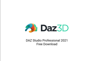 "Daz Studio Professional Crack" - A software logo with the words "Daz Studio" and "Professional Crack" written in bold letters.