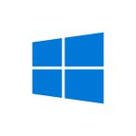 1. Windows 10 logo on white background with Windows Activator by Goddy.